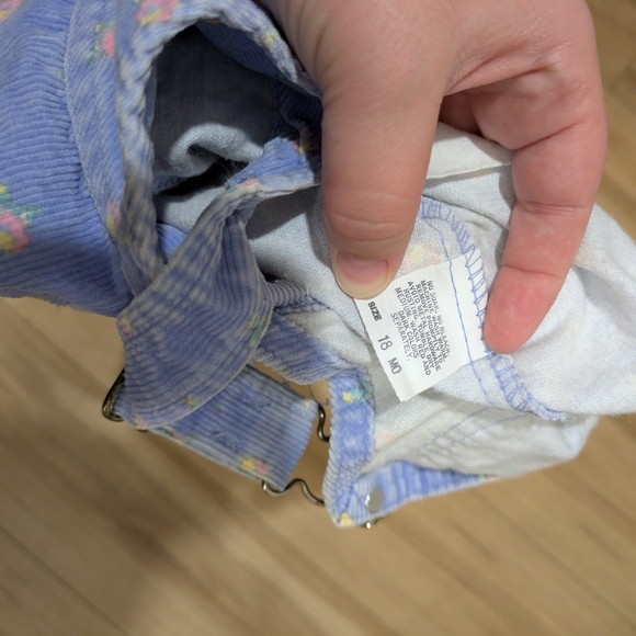 VINTAGE Osh-kosh Floral Overalls - Paper Tag - Picture 4 of 6